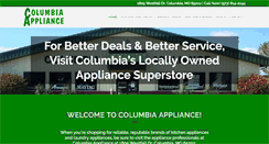 Desktop Screenshot of columbiaappliance.com